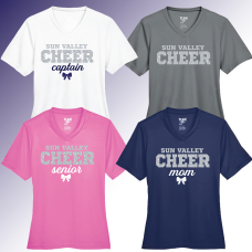 SV Cheer Ladies Tech Tee-Custom SV Cheer Ladies Tech Tee-Custom